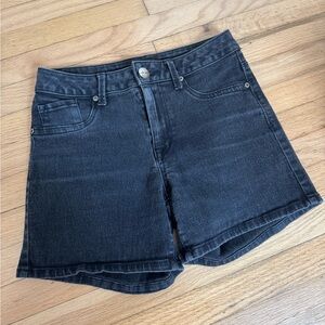 AE Denim Faded Black Jean Shorts